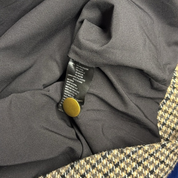 Preston & York Womens Andrea Jacket Blazer Size 18 Houndstooth Wool Blend Lined - Picture 9 of 9